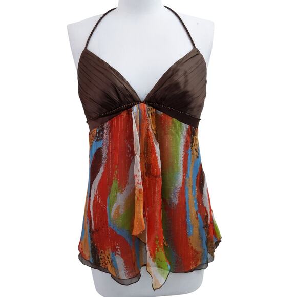 Bebe Y2k Vintage Silk Tank Top - Picture 2 of 16